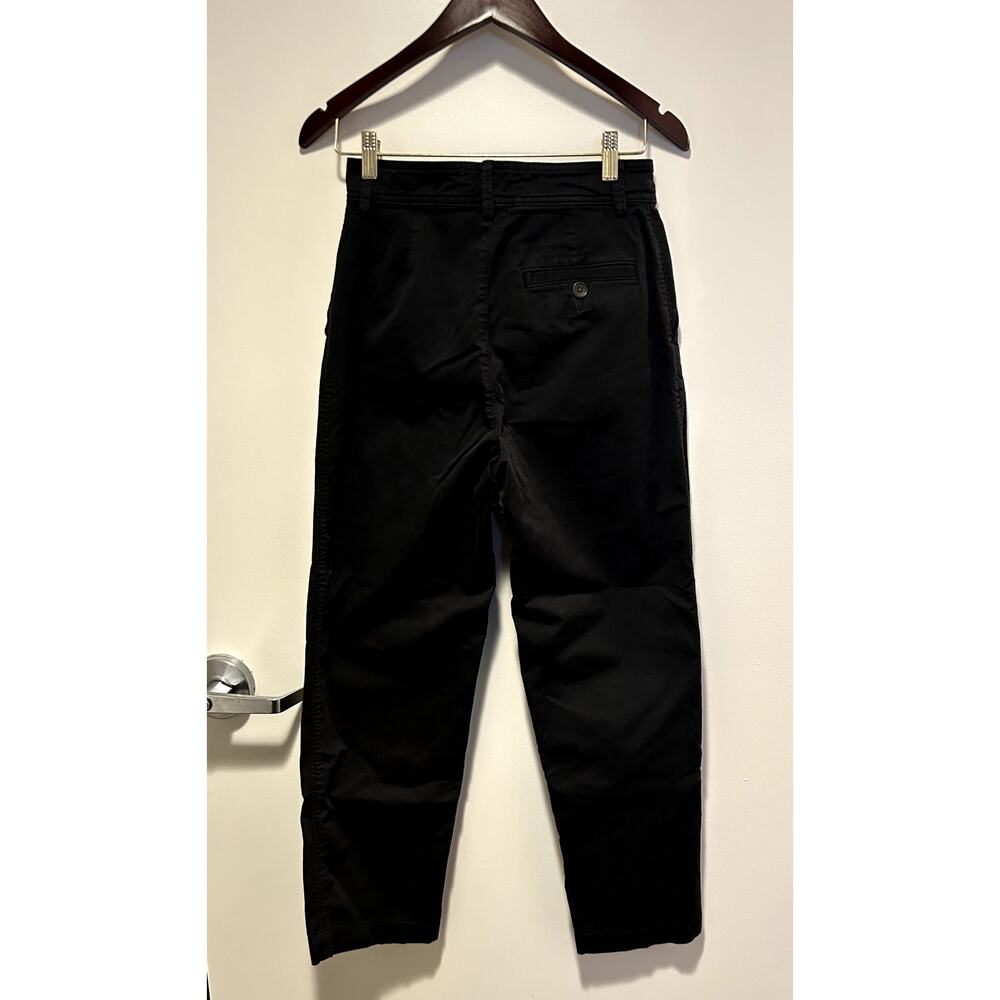 Everlane Wide- Leg Pants  Black Cargo Pants Size 2 - Picture 2 of 5